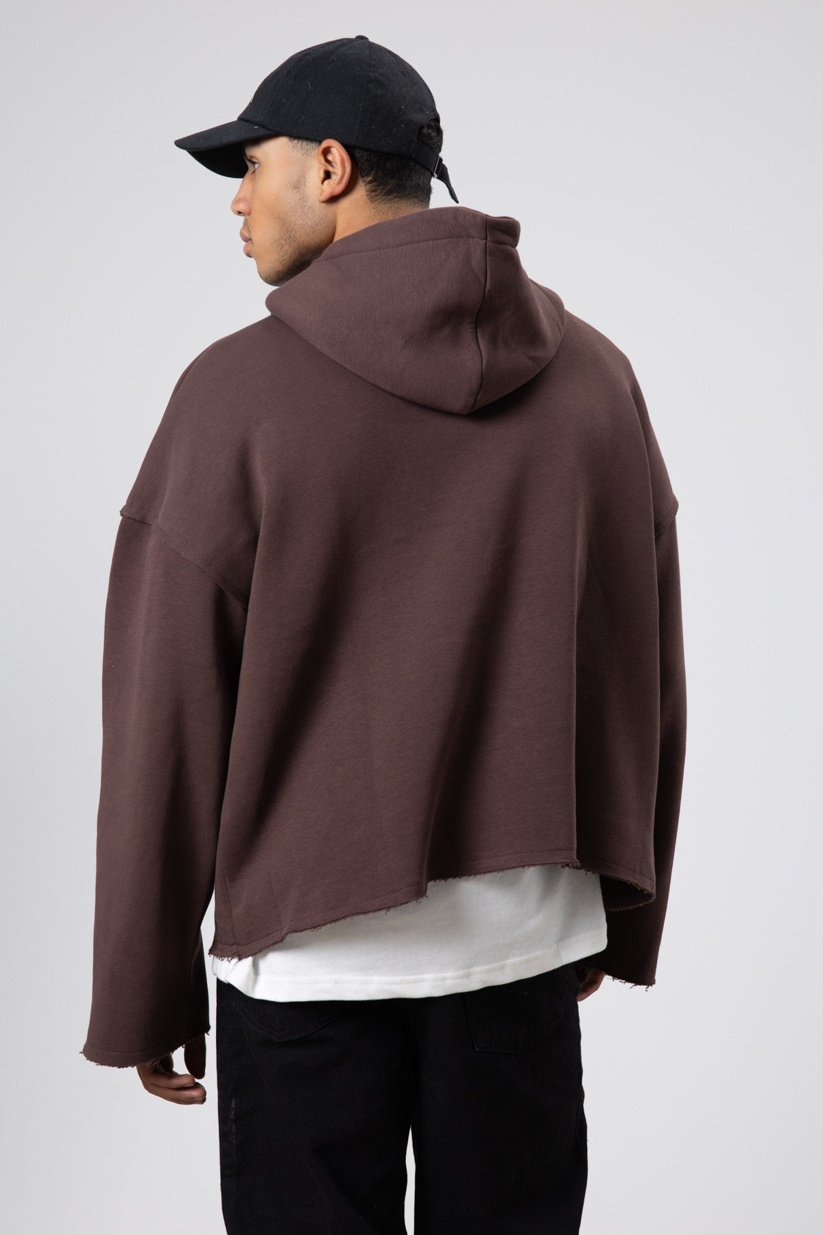 Basic Oversized Seamless Hooded Sweatshirt