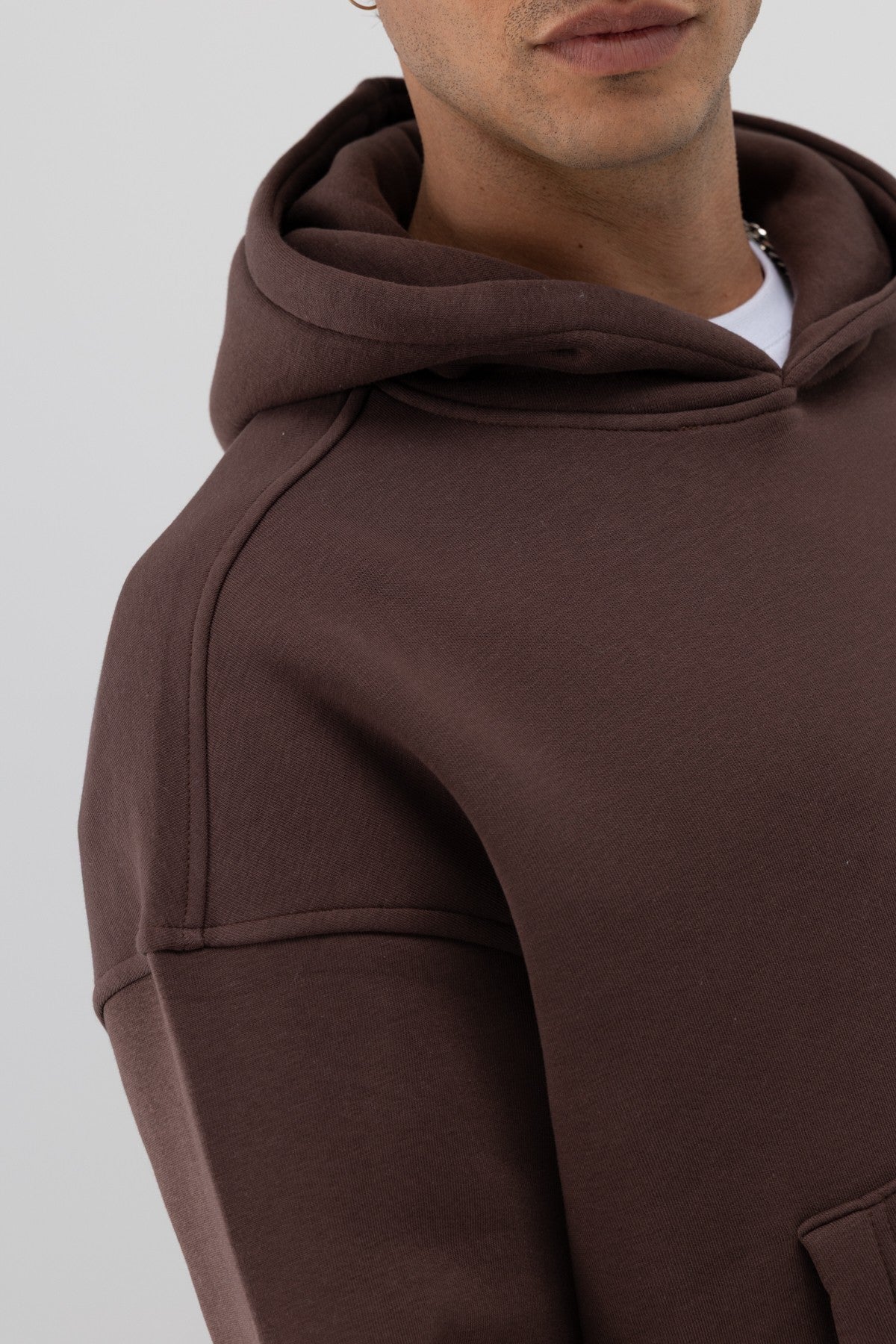 Basic Hooded Boxy-Fit Sweatshirt