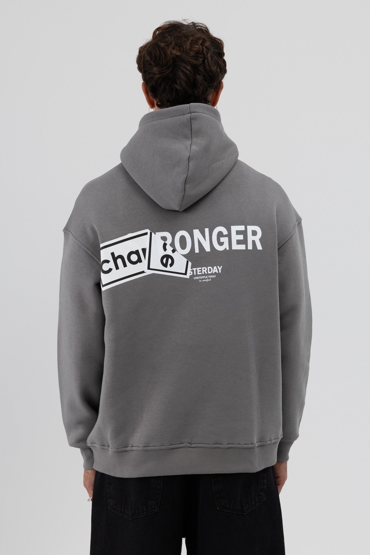 Oversized Sweatshirt with Back Print