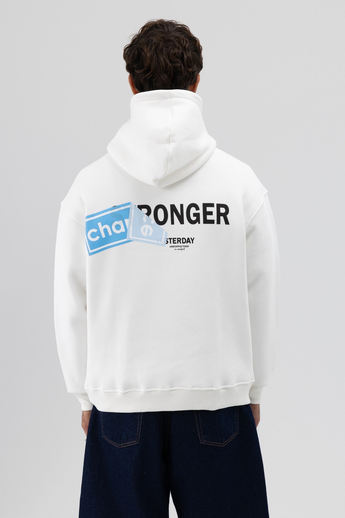 Oversized Sweatshirt with Back Print