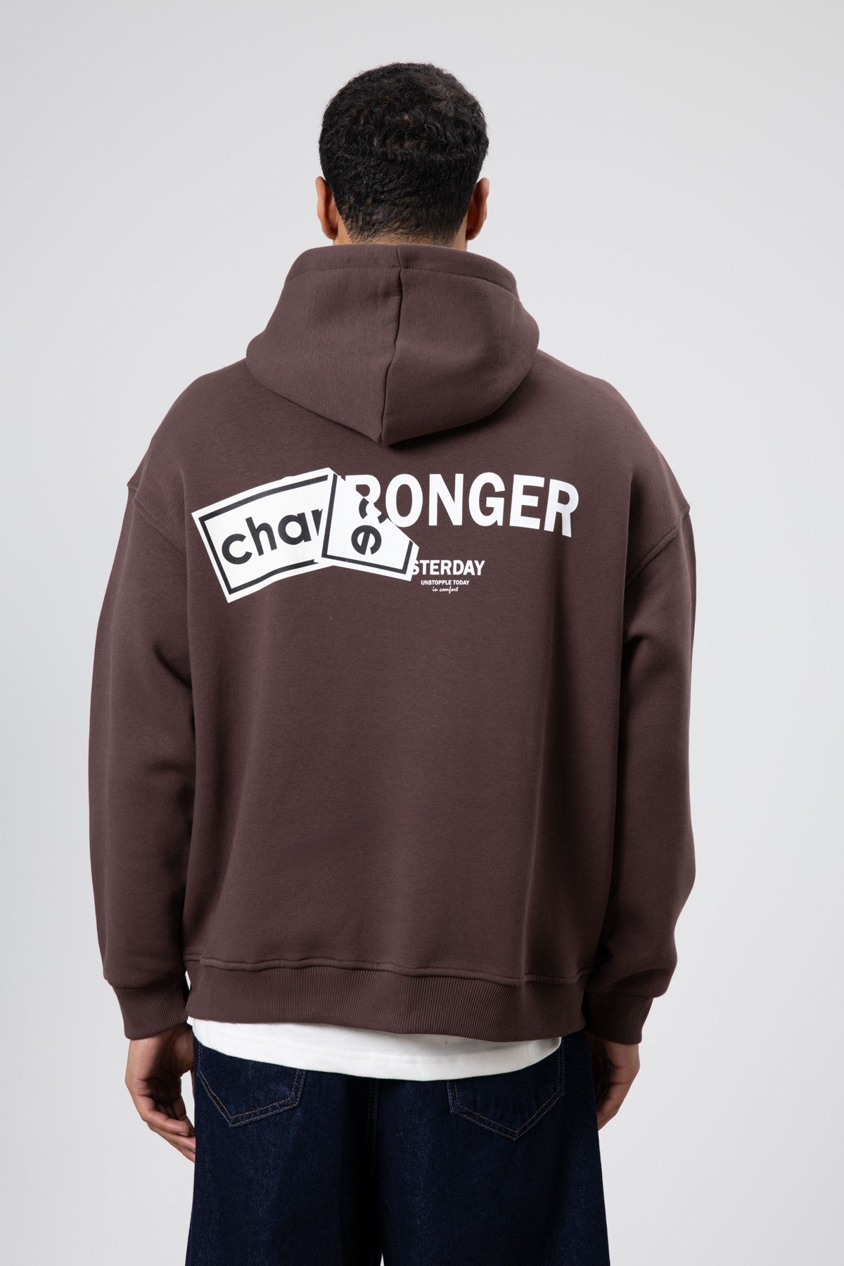 Oversized Sweatshirt with Back Print