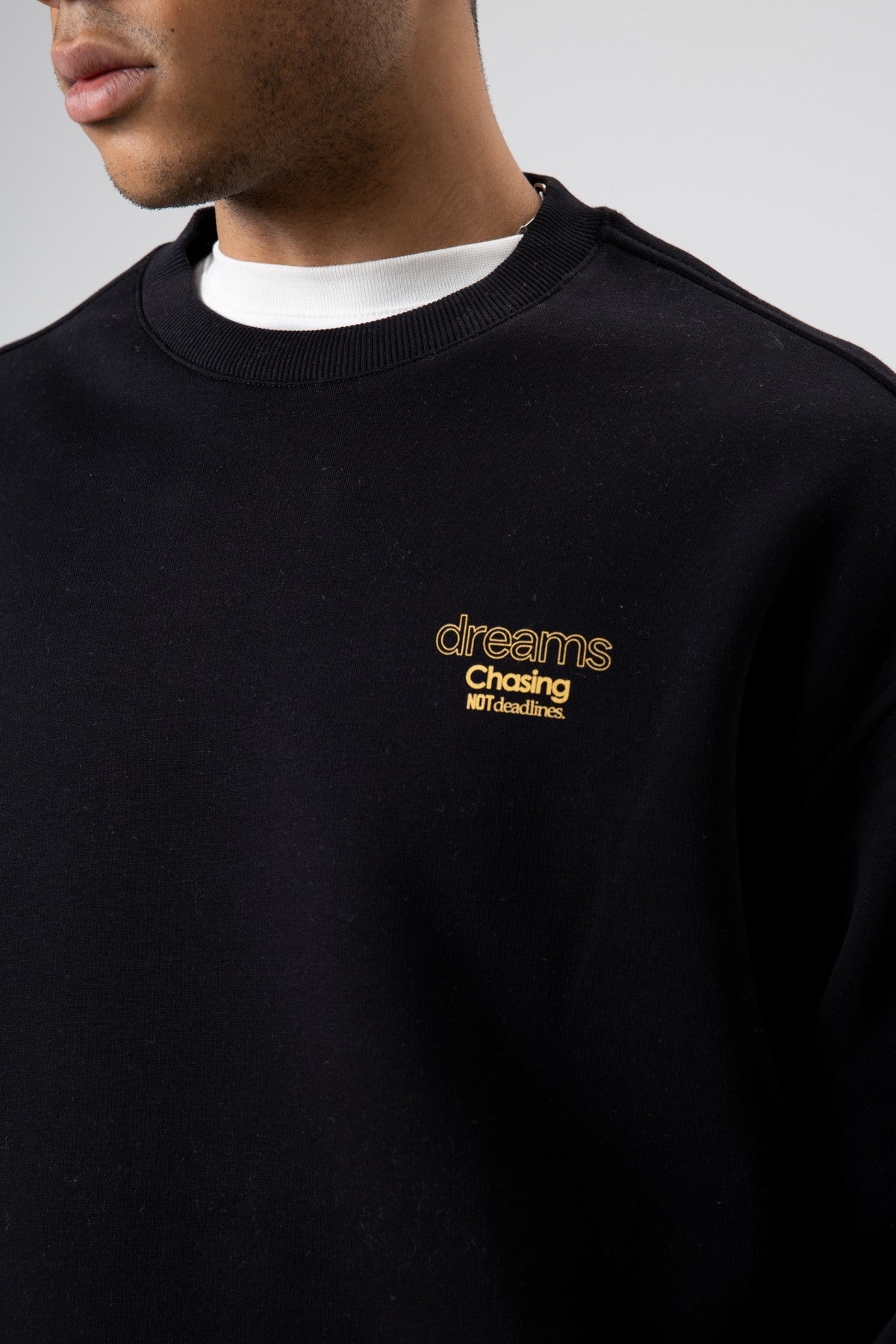 Oversized Bike Neck Print Sweatshirt V70-95