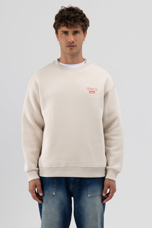 Oversized Bike Neck Print Sweatshirt