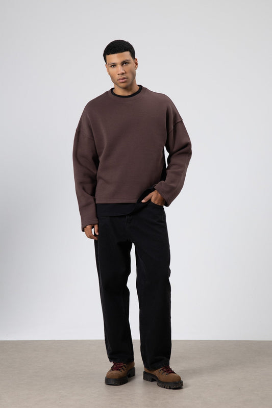 Boxy Fit Basic Sweatshirt