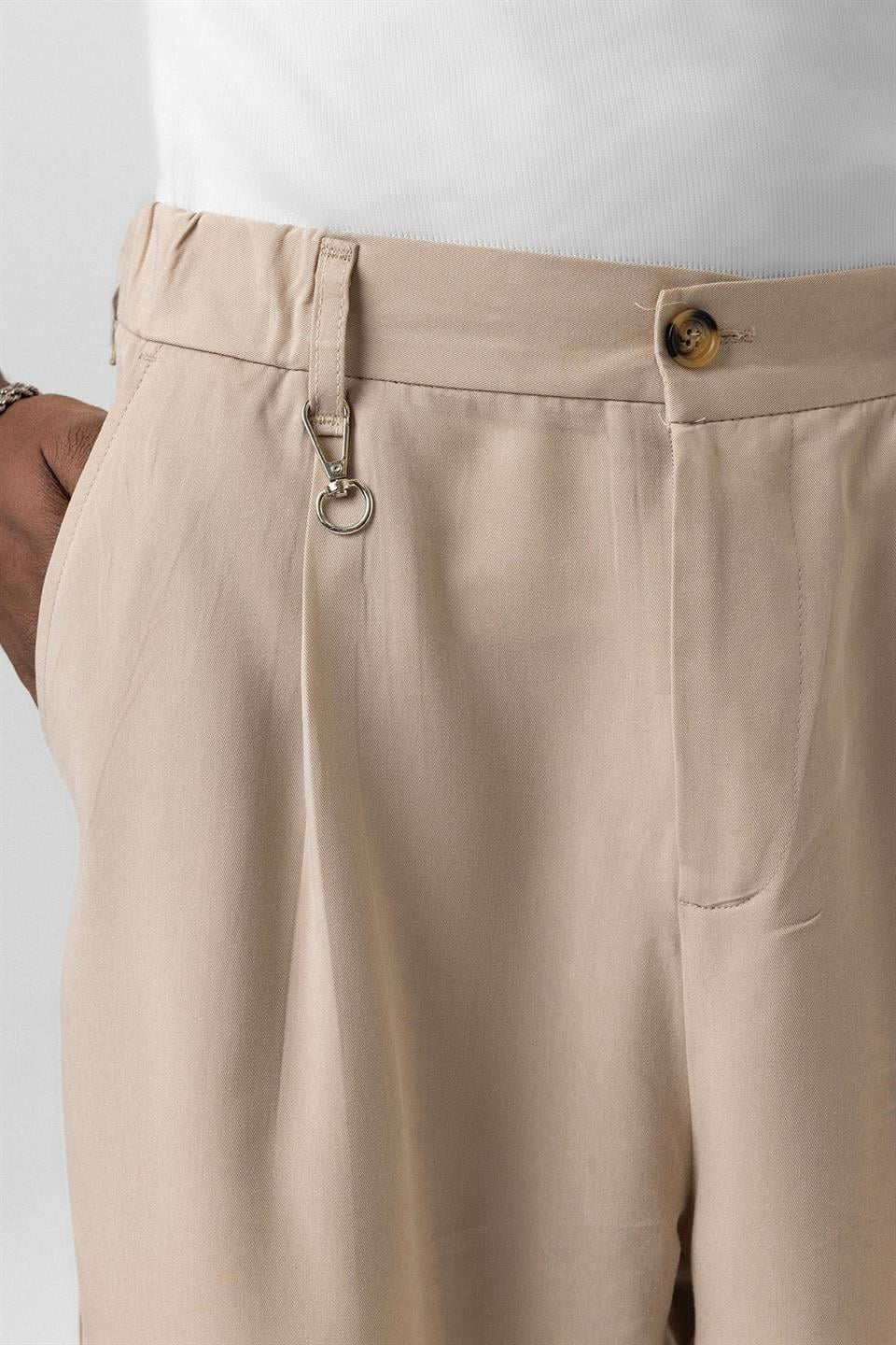 Relaxed-Fit Fabric Pants