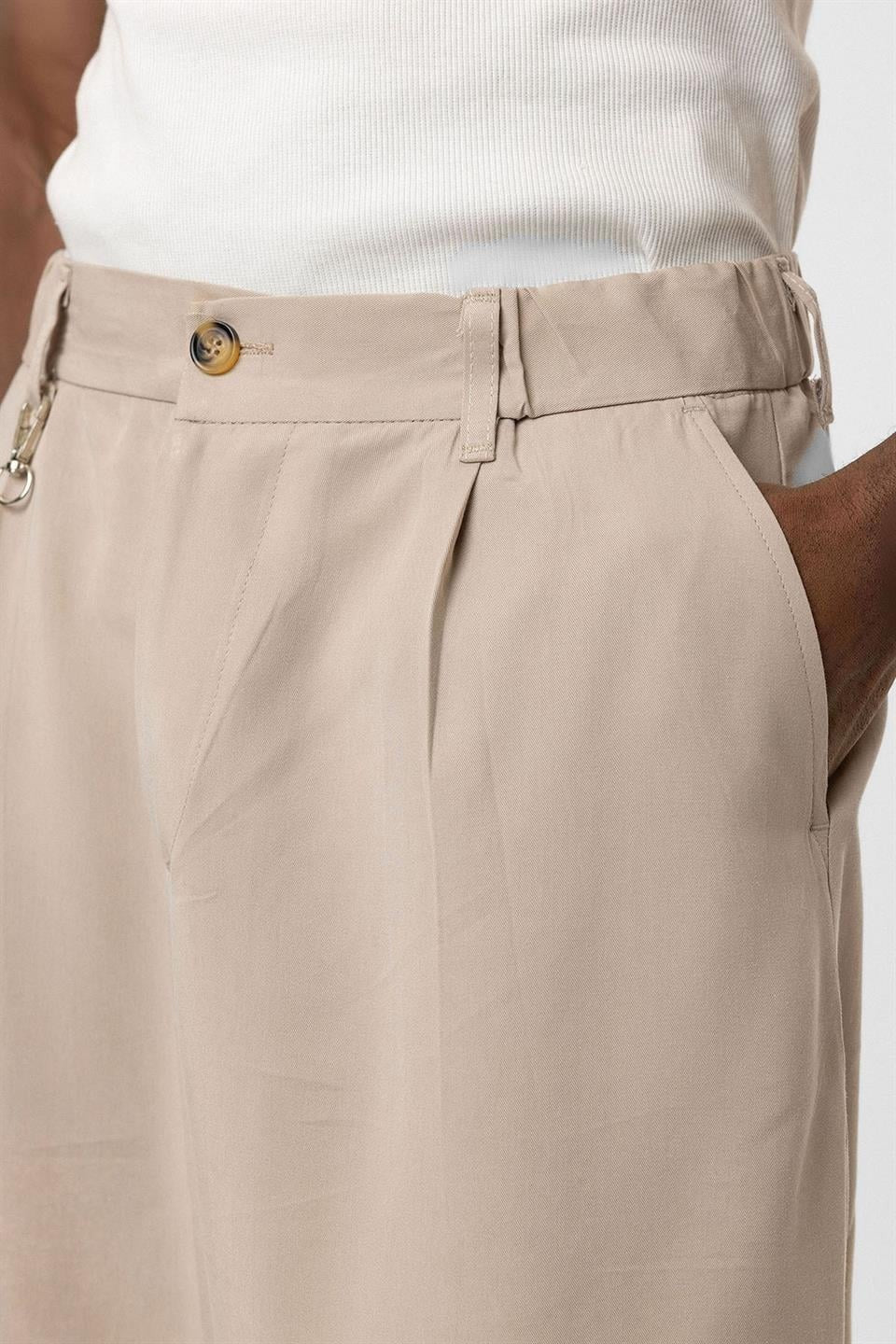 Relaxed-Fit Fabric Pants