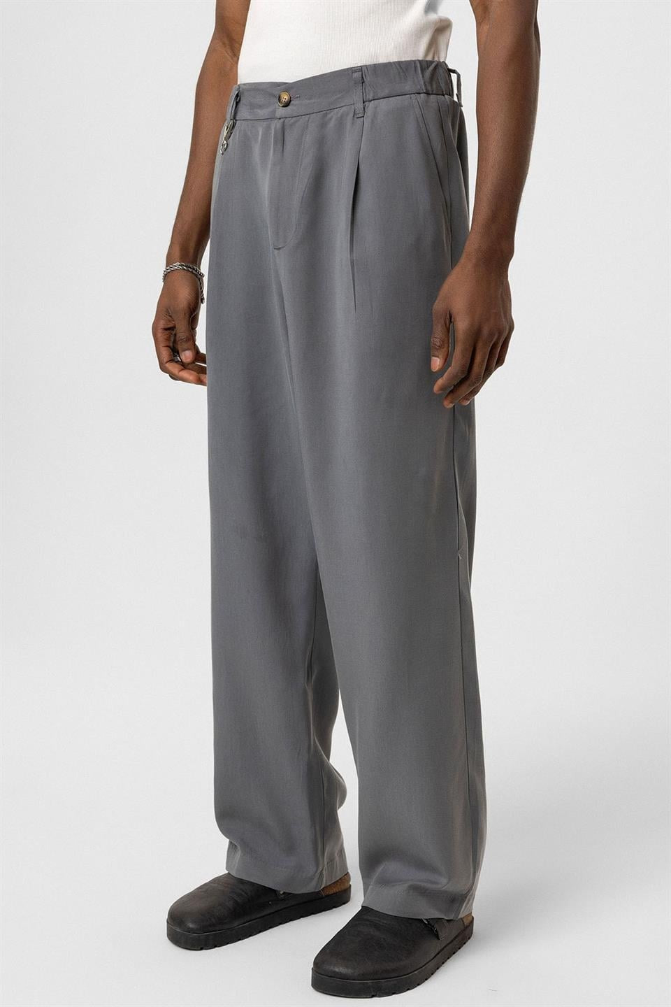 Relaxed-Fit Fabric Pants