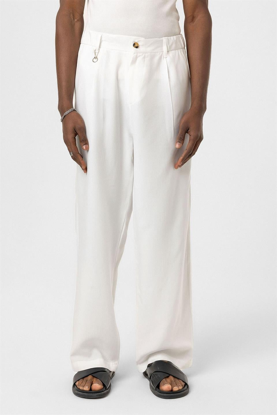 Relaxed-Fit Fabric Pants