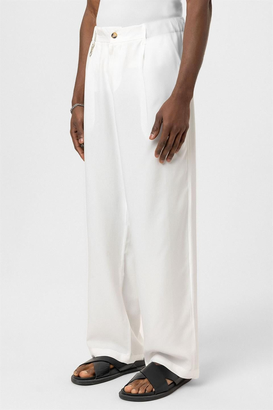 Relaxed-Fit Fabric Pants