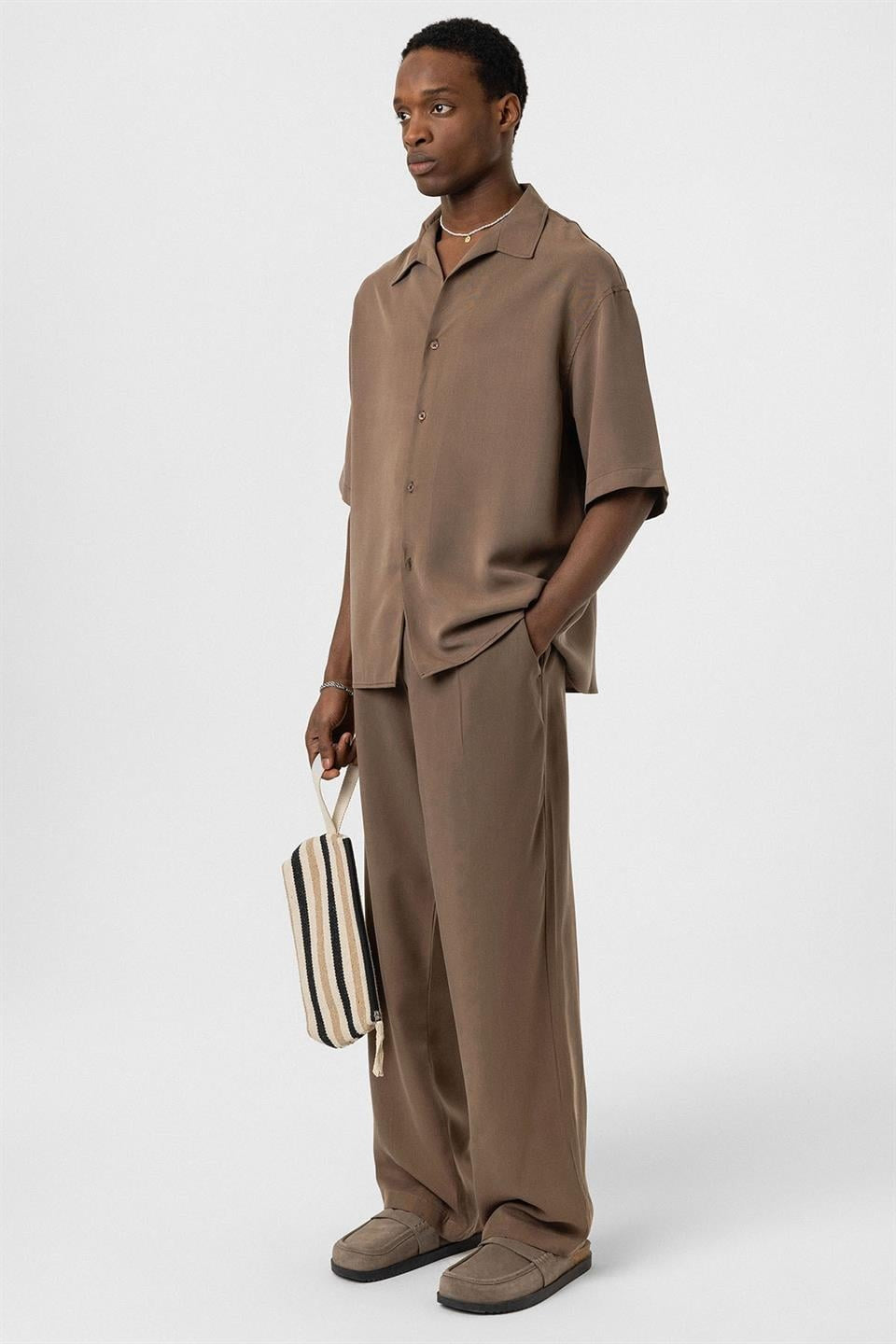 Relaxed-Fit Fabric Pants