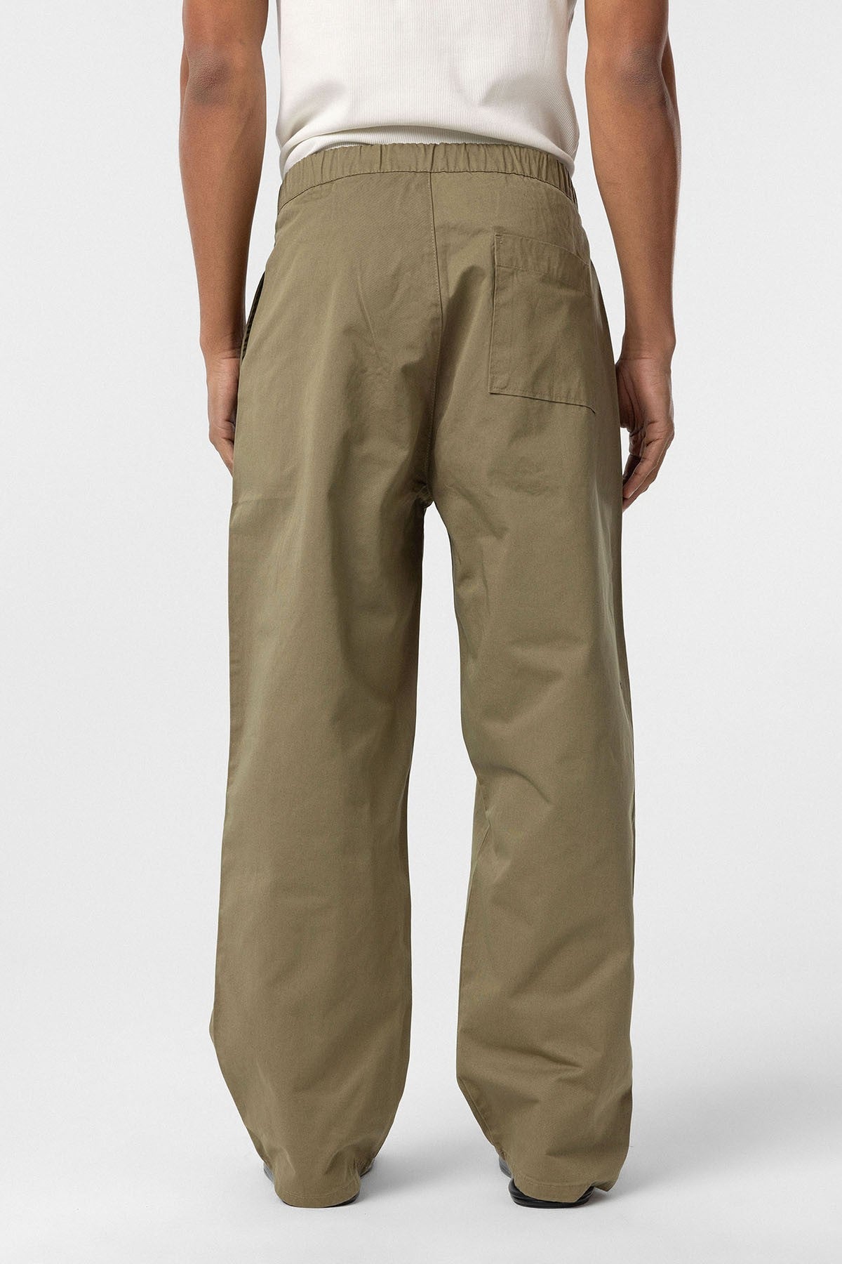 Baggy-Fit Gabardine Pants