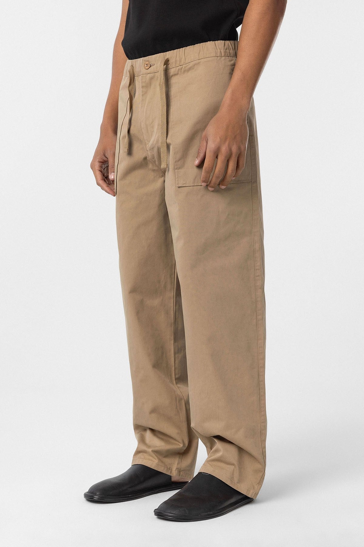 Baggy-Fit Gabardine Pants