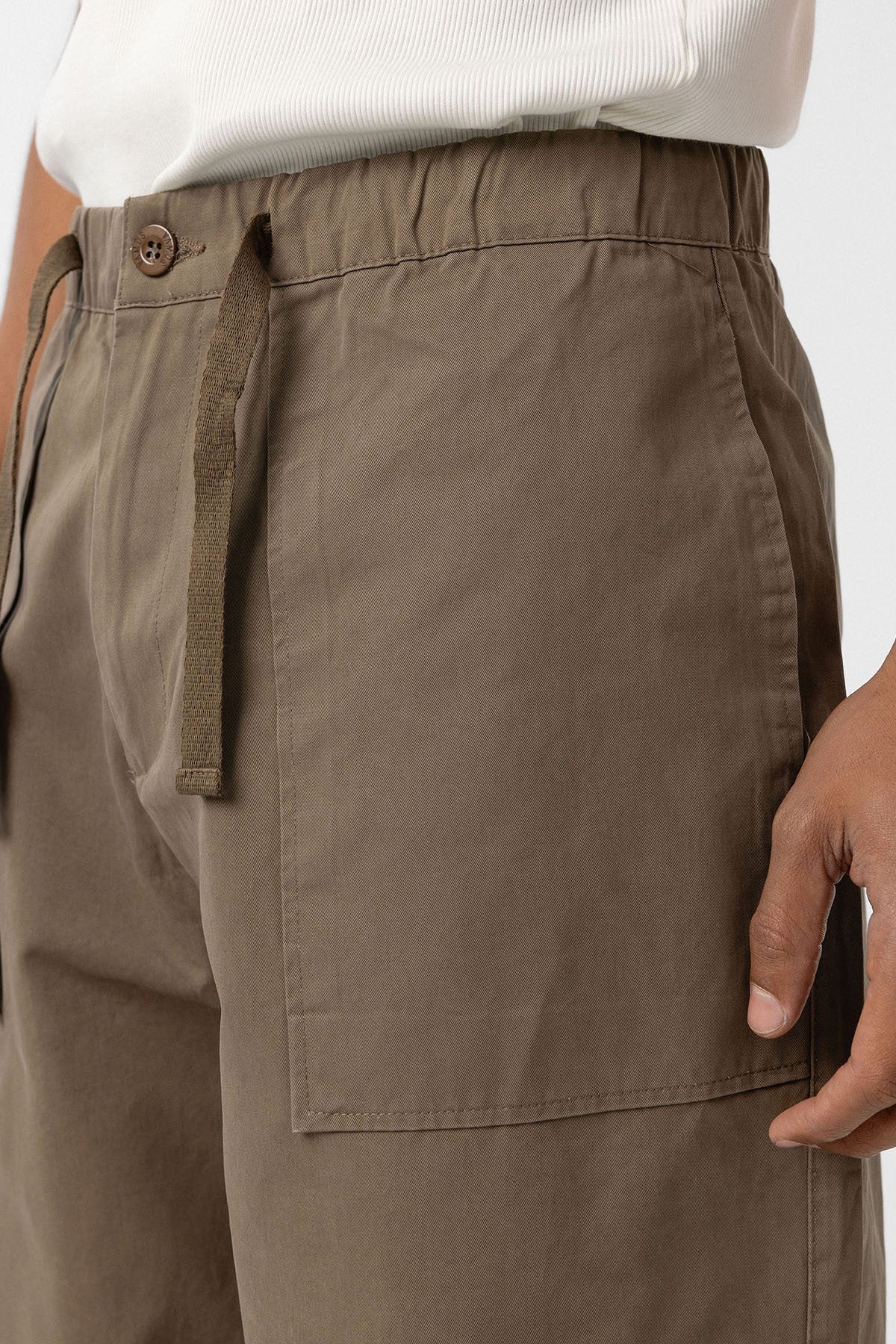 Baggy-Fit Gabardine Pants