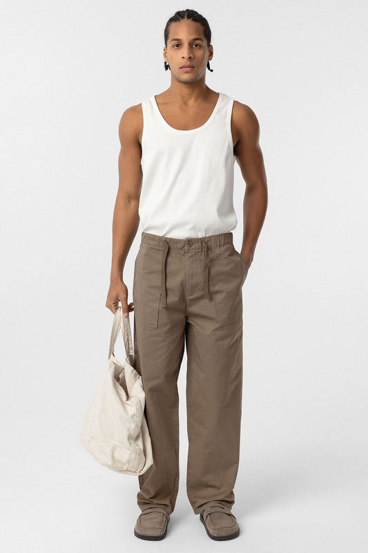 Baggy-Fit Gabardine Pants