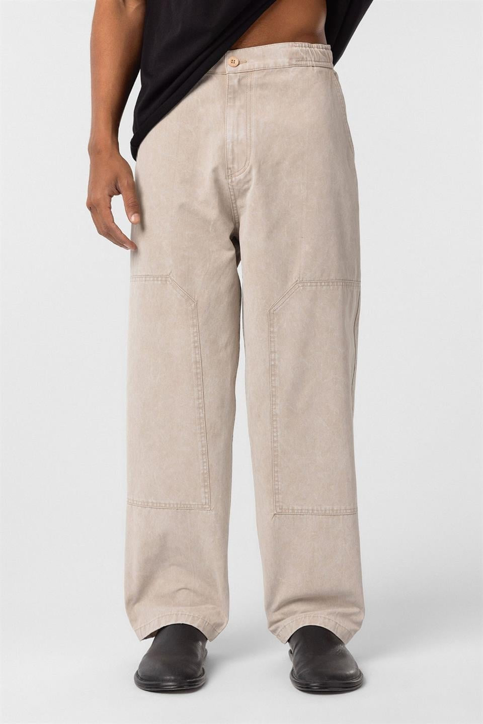 Pre-Washed Baggy Gabardine Pants