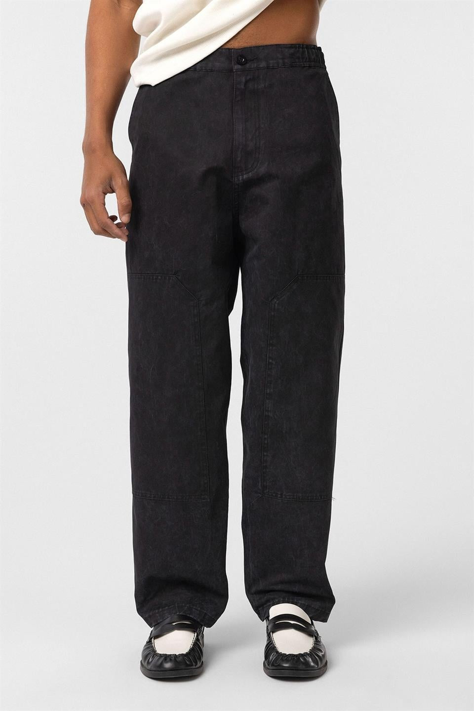 Pre-Washed Baggy Gabardine Pants