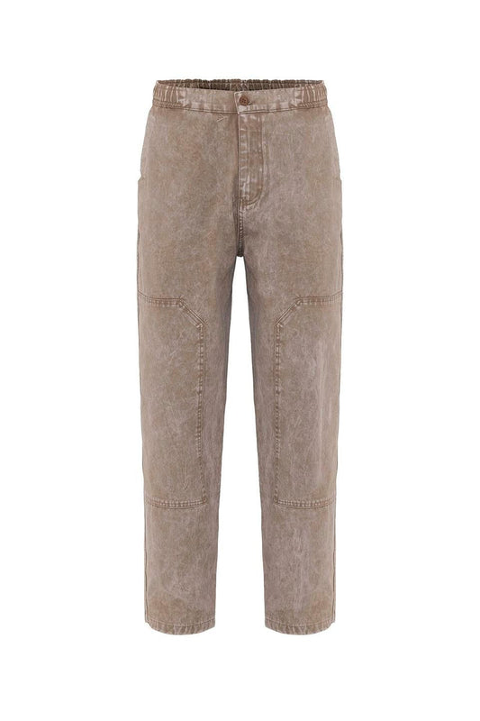 Pre-Washed Baggy Gabardine Pants