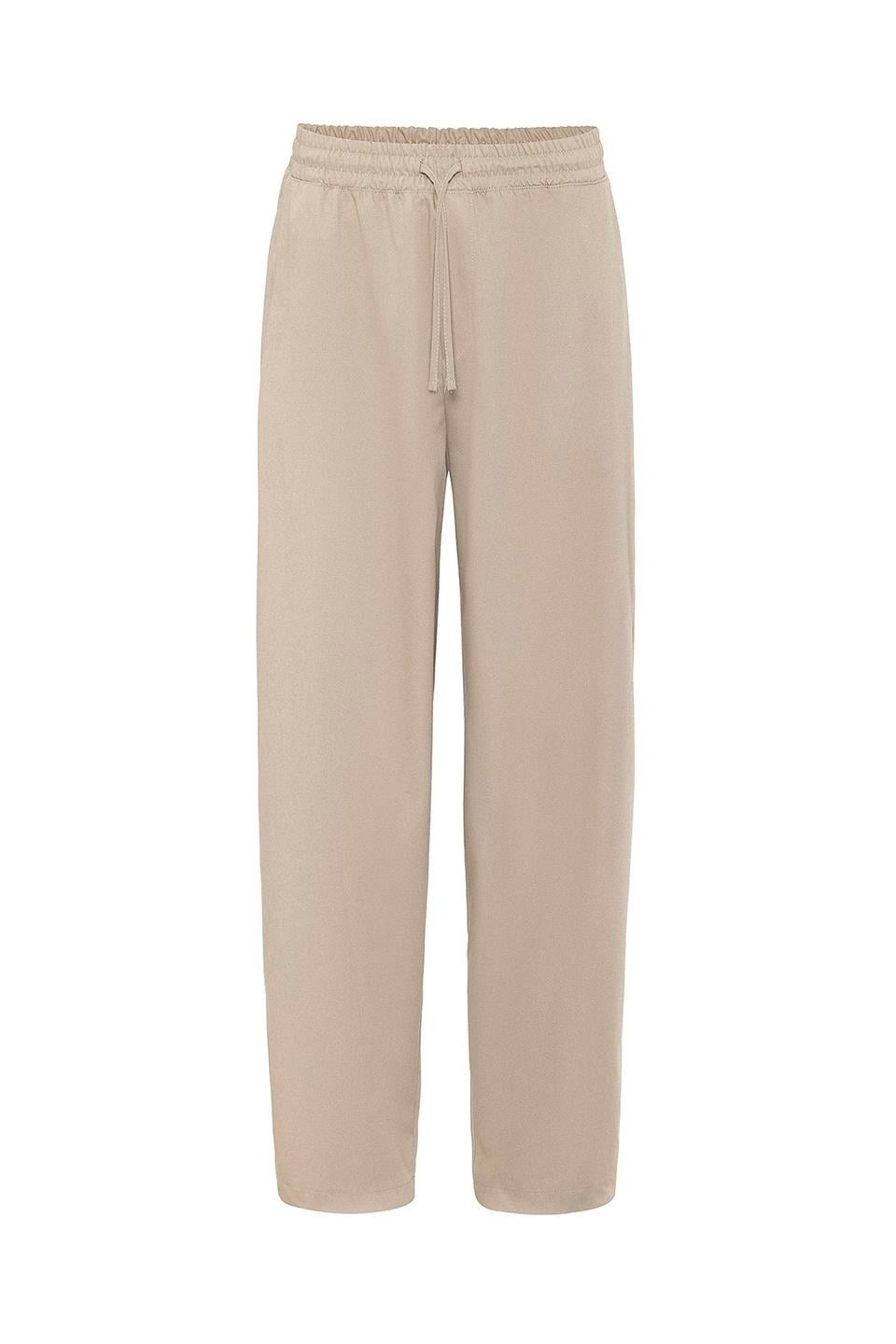 Baggy Pants with an Elastic Waistband