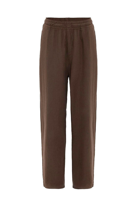 Baggy-Fit Muslin Linen Pants