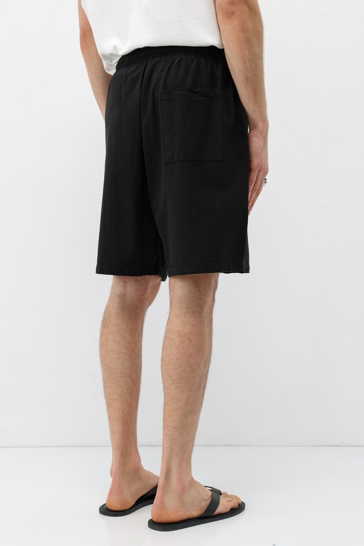 Oversized Linen Shorts