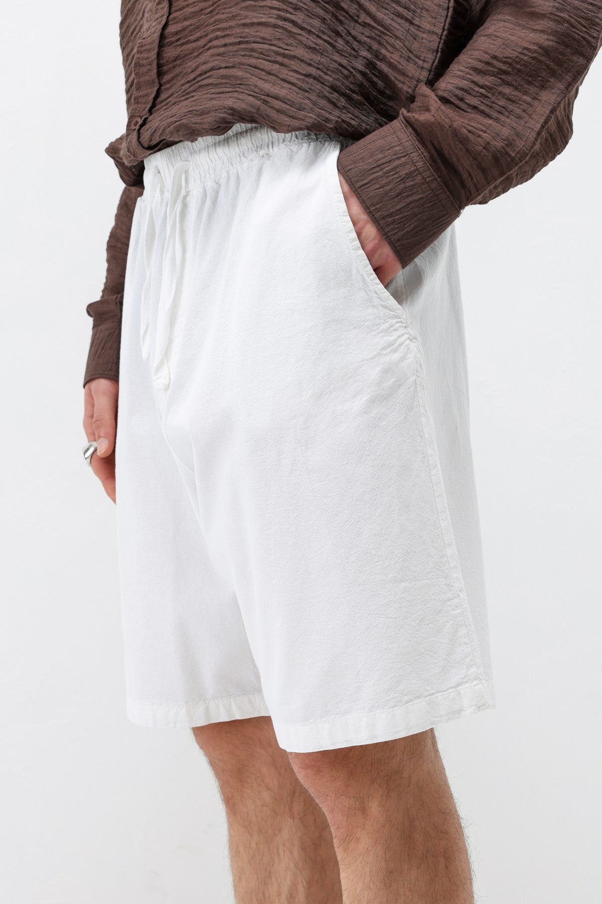 Oversized Linen Shorts