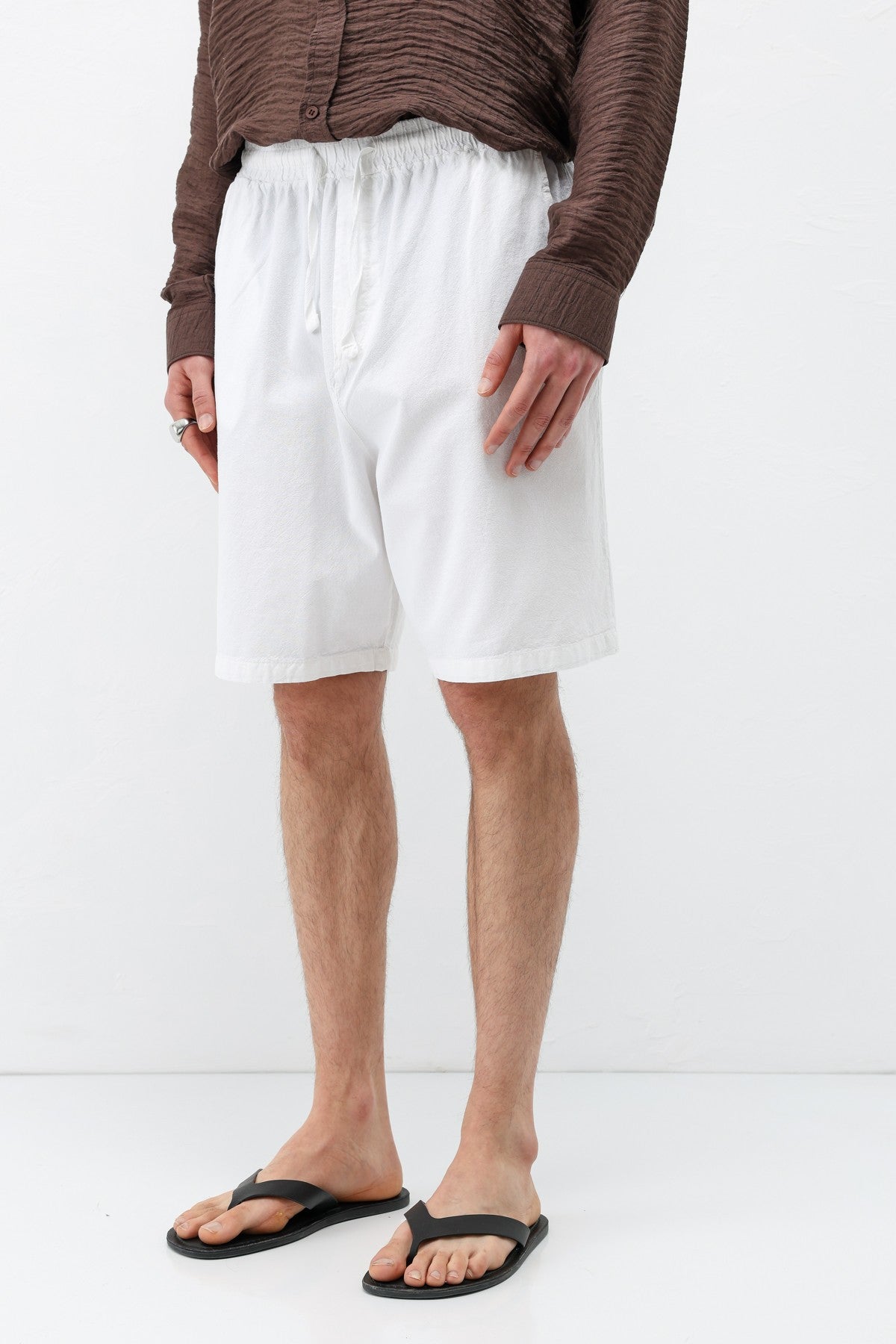 Oversized Linen Shorts