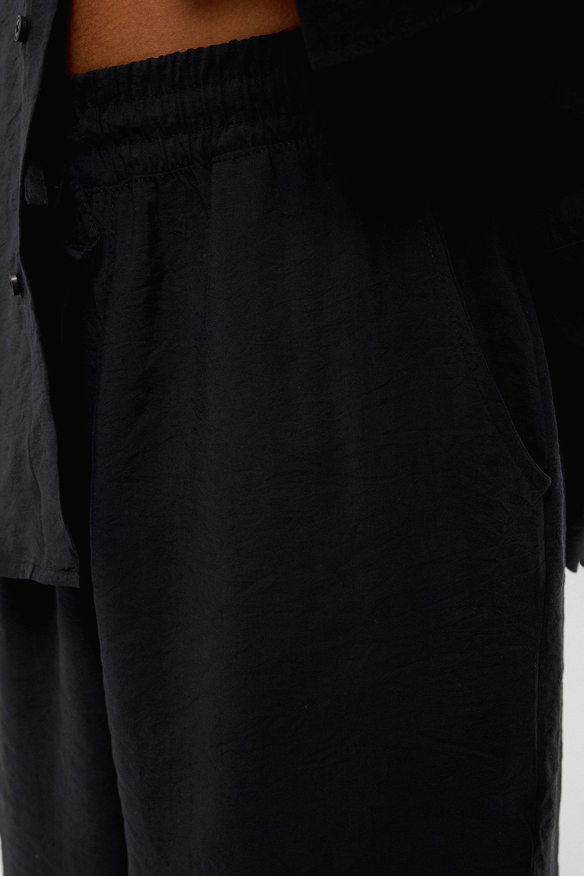 Baggy-Fit Modal Fabric Pants