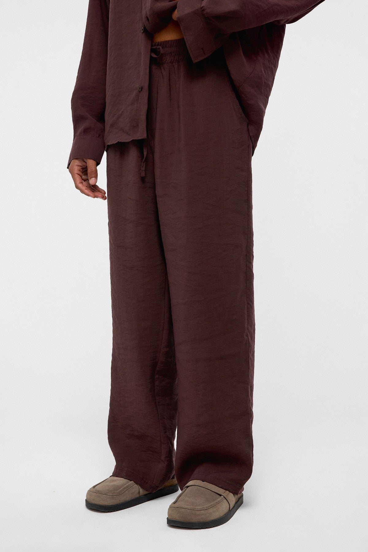 Baggy-Fit Modal Fabric Pants