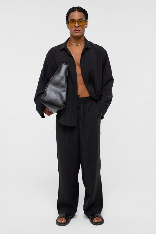 Baggy-Fit Modal Fabric Pants