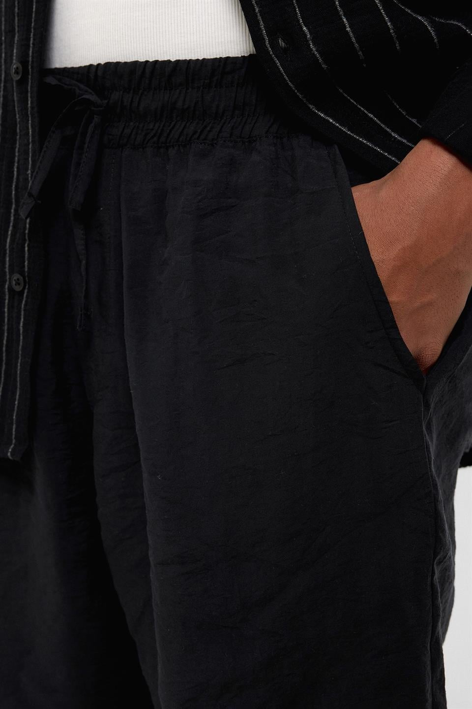 Oversized Modal Fabric Bermuda Shorts