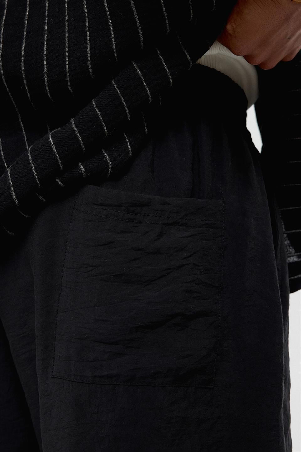 Oversized Modal Fabric Bermuda Shorts