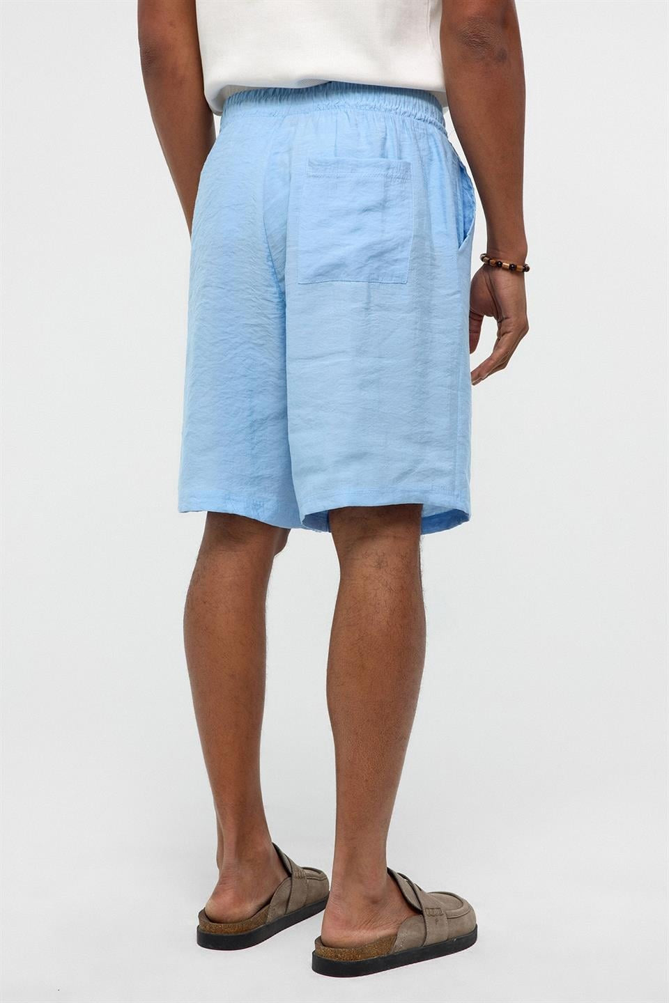 Oversized Modal Fabric Bermuda Shorts