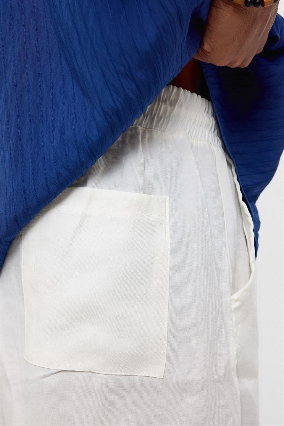 Oversized Modal Fabric Bermuda Shorts
