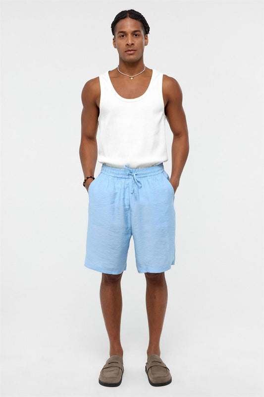 Oversized Modal Fabric Bermuda Shorts
