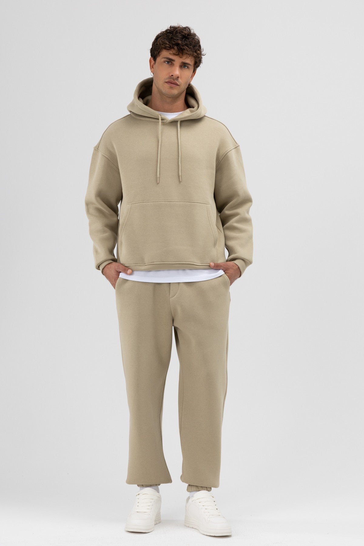 Basic Sweatpants with Elastic Cuffs