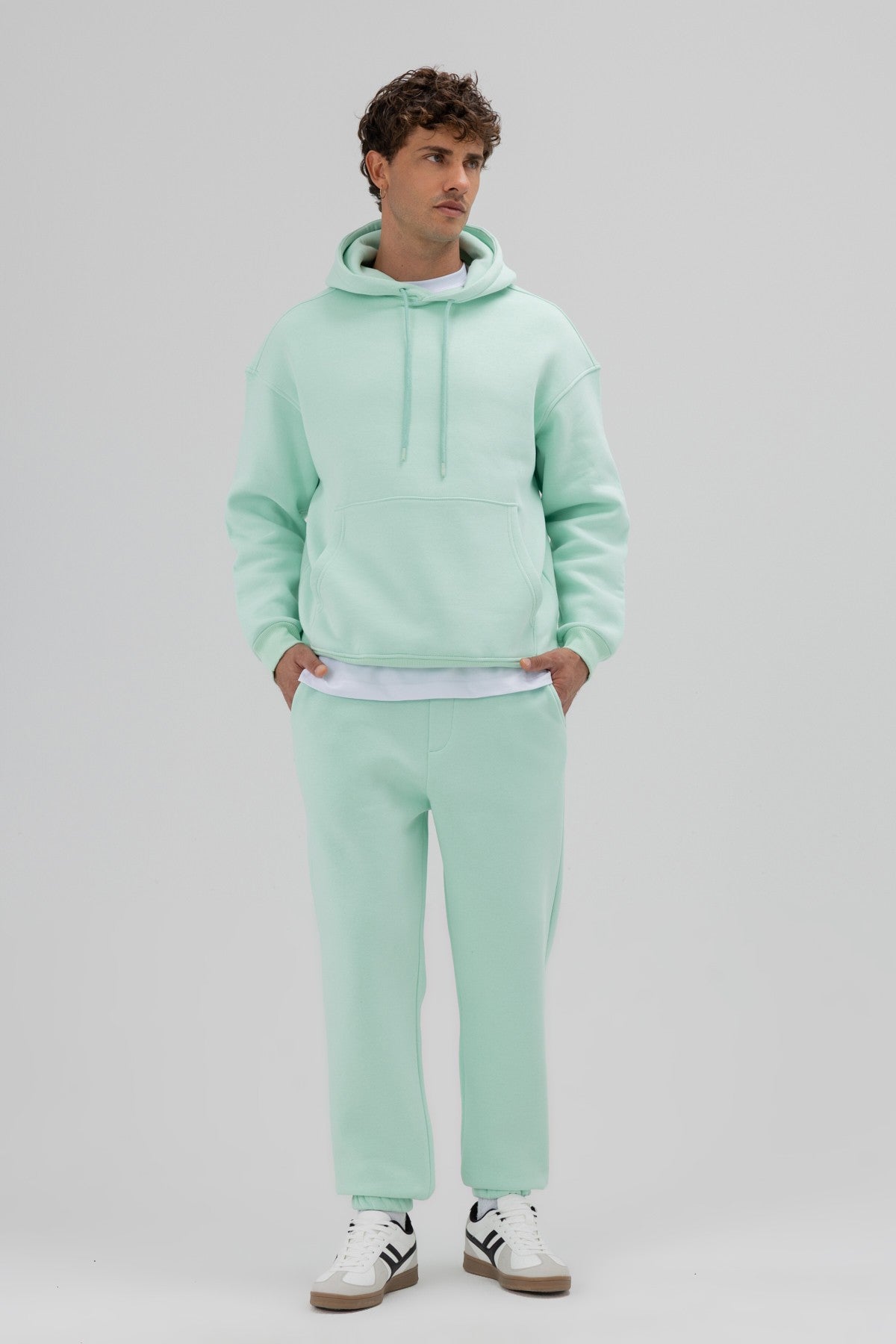 Basic Sweatpants with Elastic Cuffs