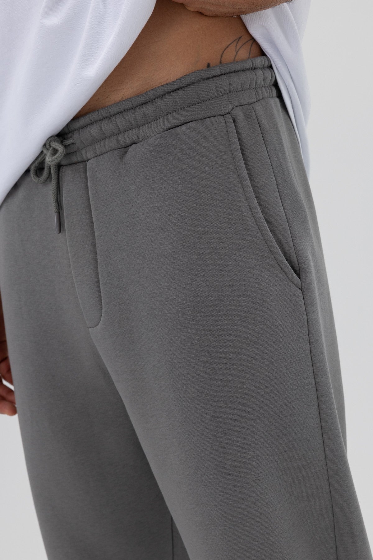 Basic Sweatpants with Elastic Cuffs