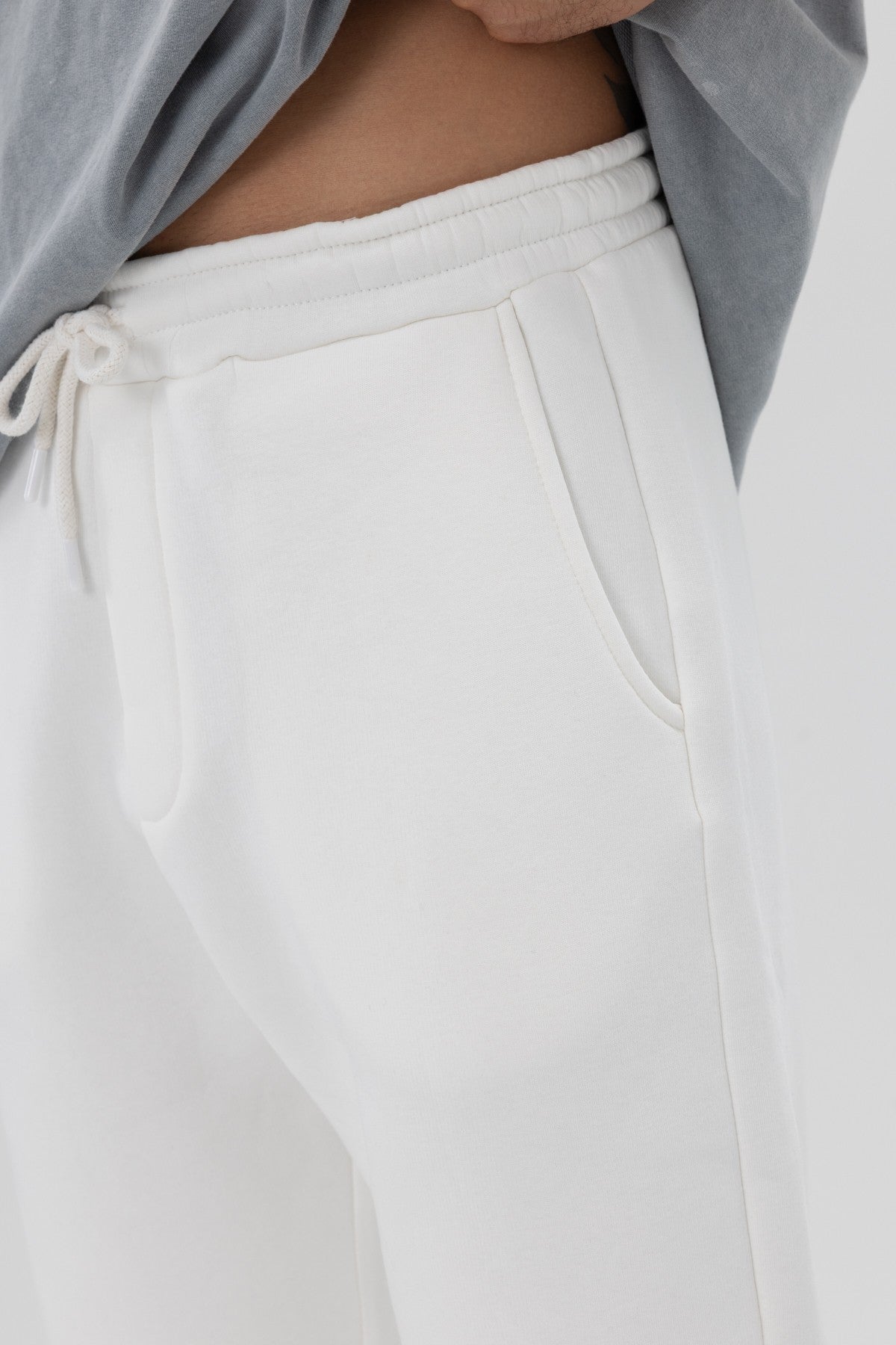 Basic Sweatpants with Elastic Cuffs
