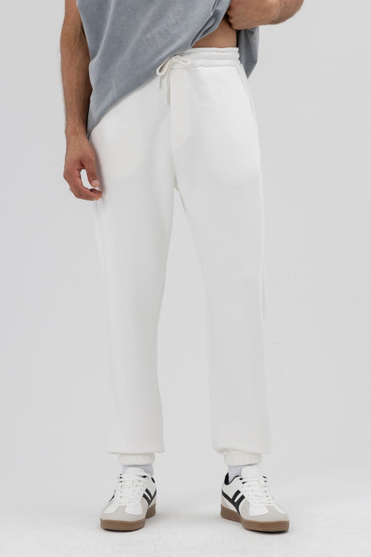 Basic Sweatpants with Elastic Cuffs