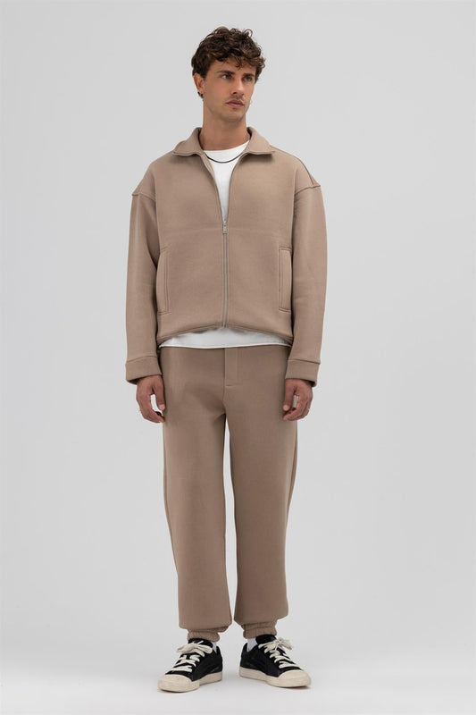 Basic Sweatpants with Elastic Cuffs