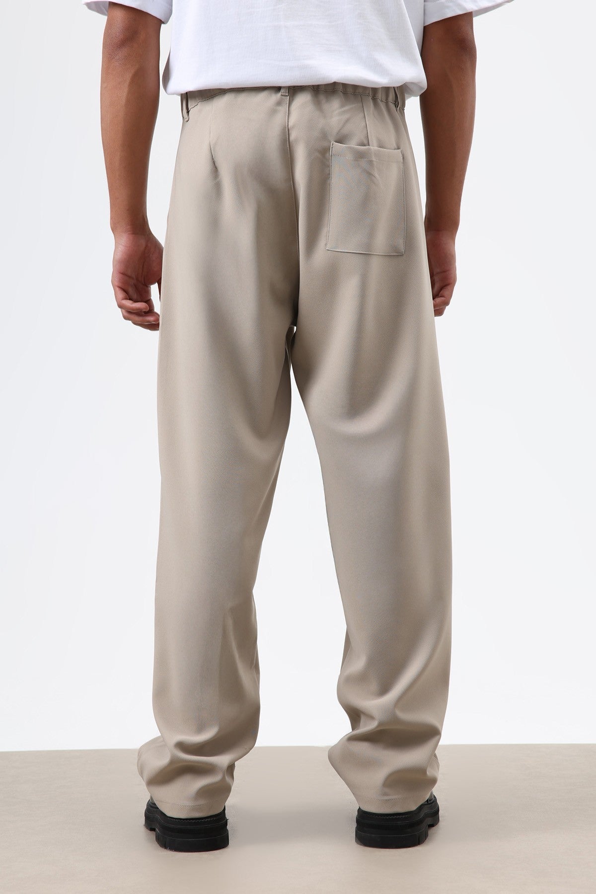 Baggy-Fit Fabric Pants