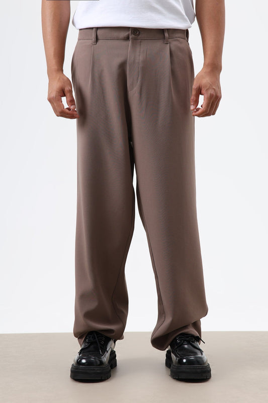 Baggy-Fit Fabric Pants
