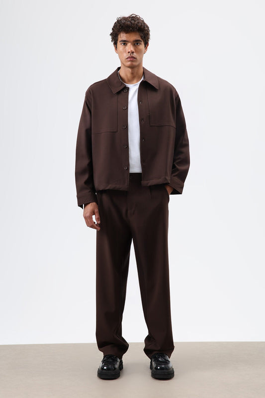 Baggy-Fit Fabric Pants