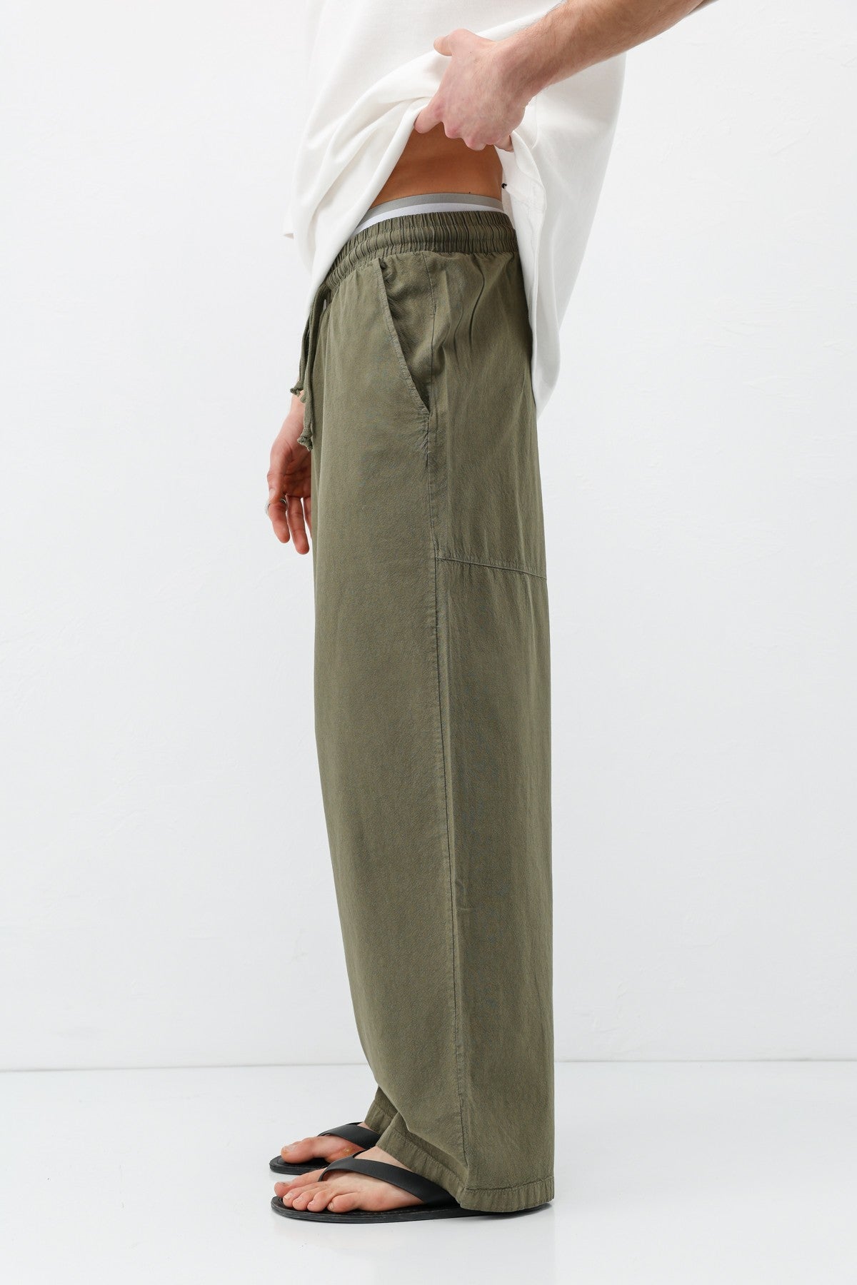 Super Baggy-Fit Linen Pants