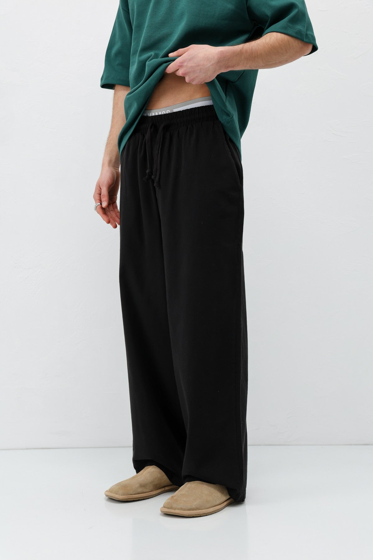 Super Baggy-Fit Linen Pants
