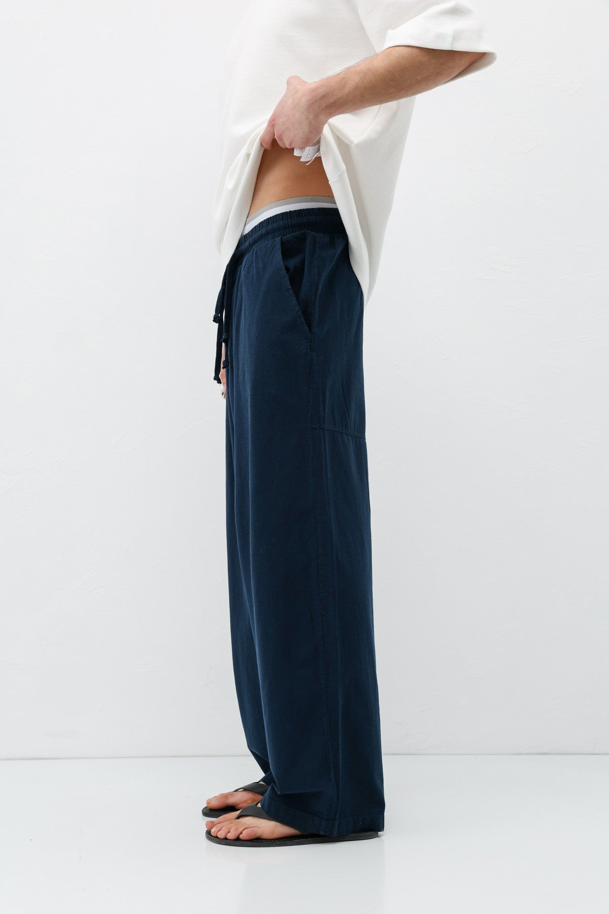 Super Baggy-Fit Linen Pants