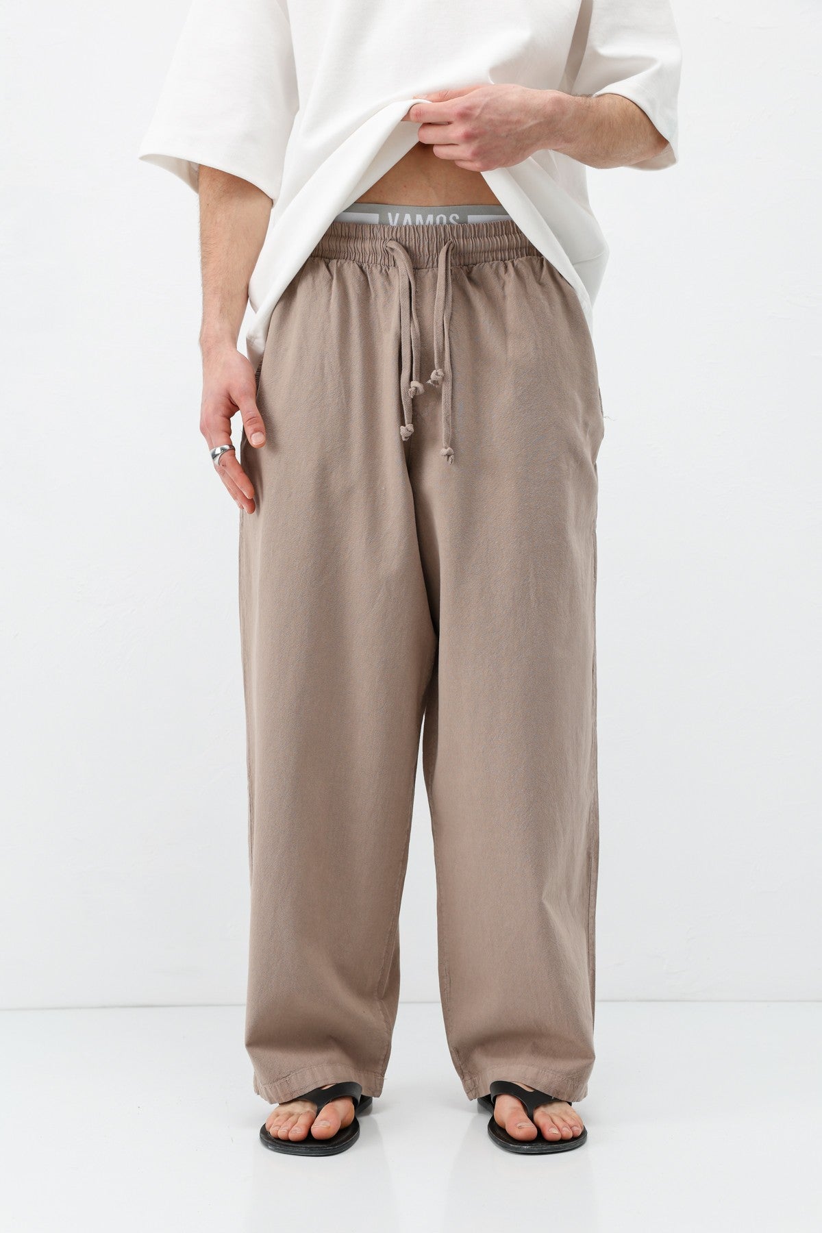 Super Baggy-Fit Linen Pants