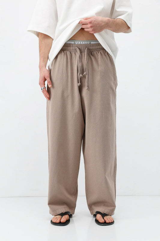 Super Baggy-Fit Linen Pants