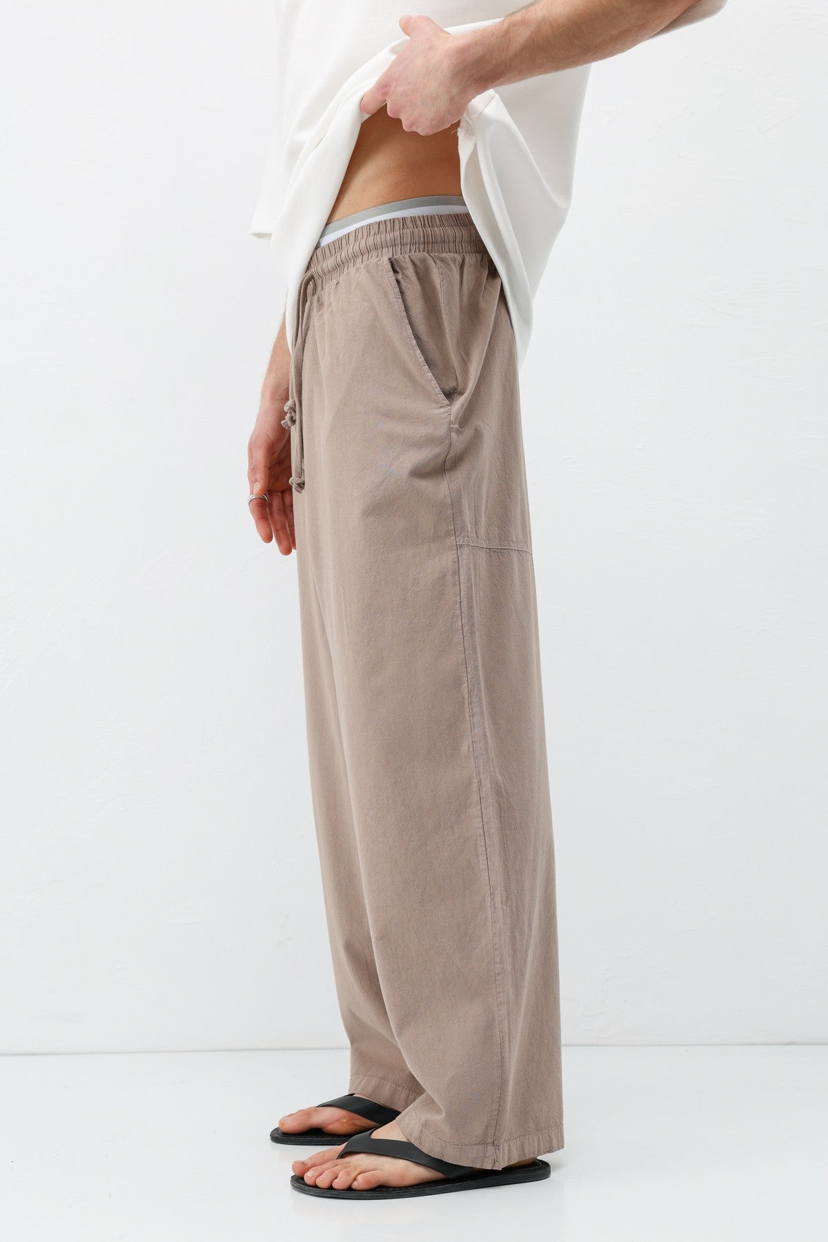 Super Baggy-Fit Linen Pants