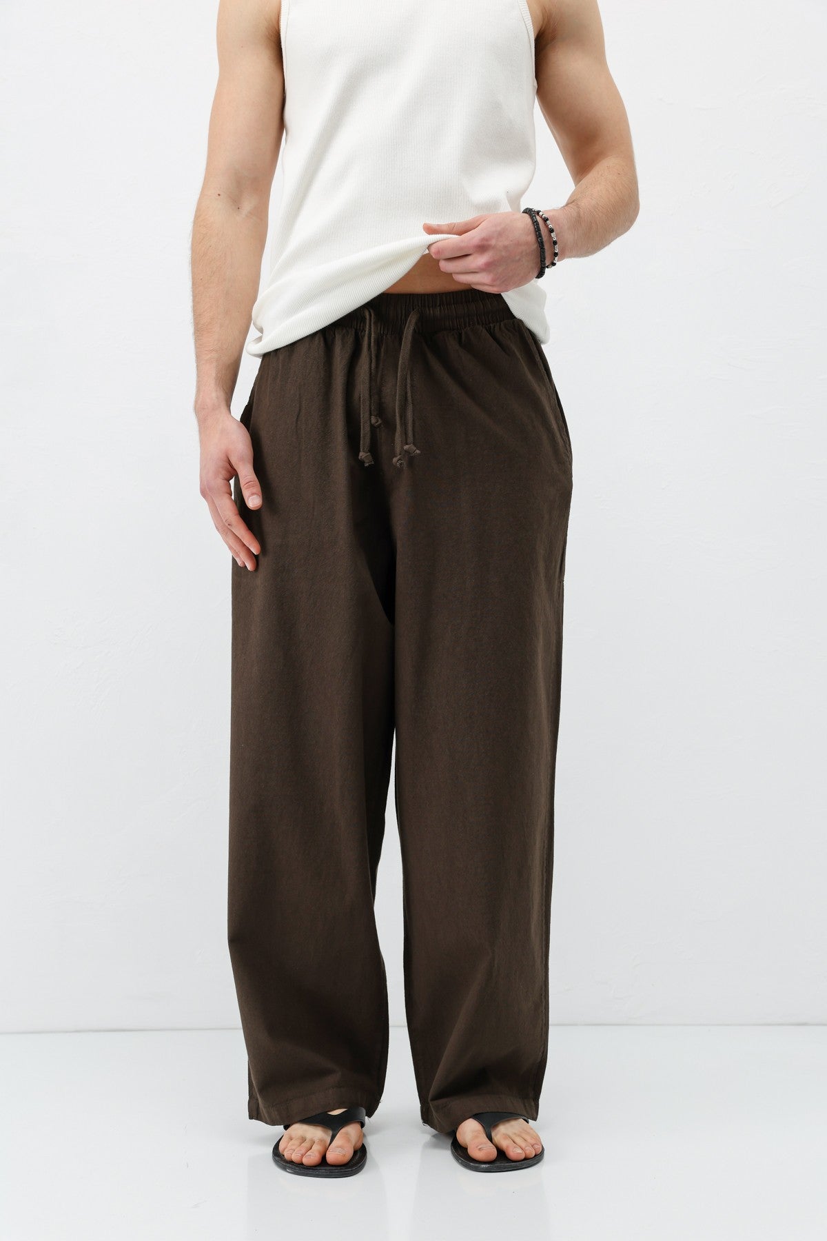 Super Baggy-Fit Linen Pants